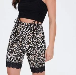 Forever 21 Shorts Animal Print Biker Shorts Poshmark